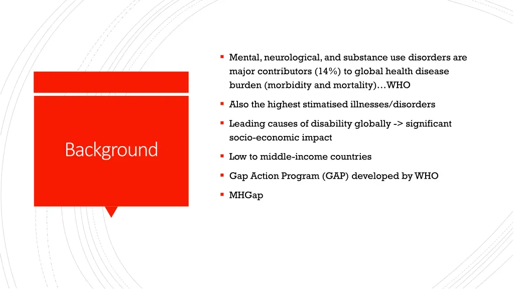 mental neurological and substance use disorders