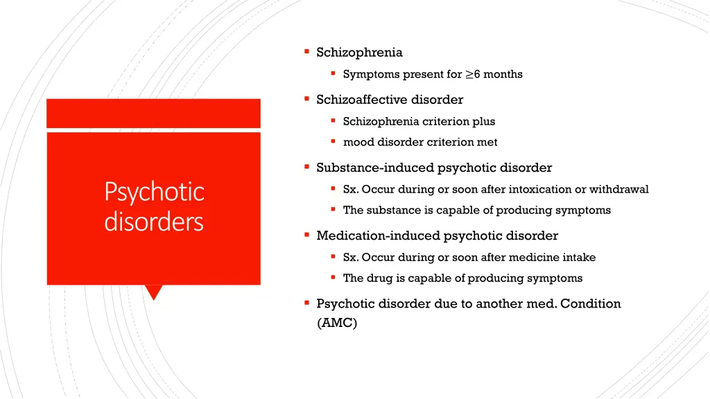 schizophrenia symptoms present for 6 months