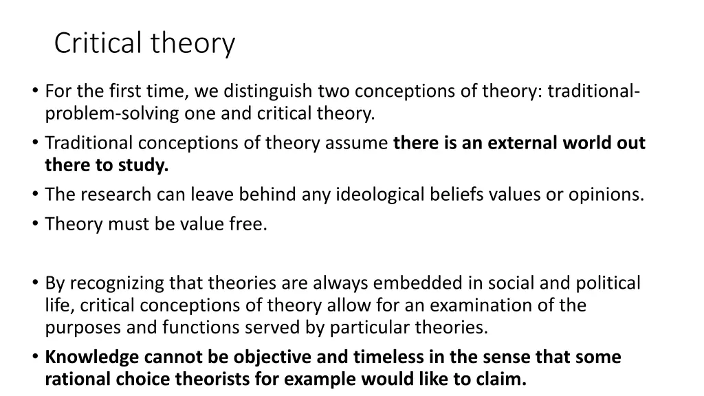 critical theory 1