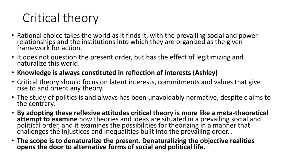 critical theory 2