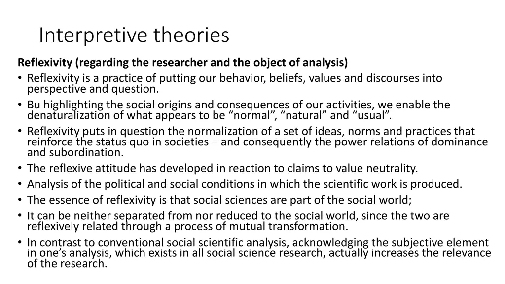 interpretive theories 1