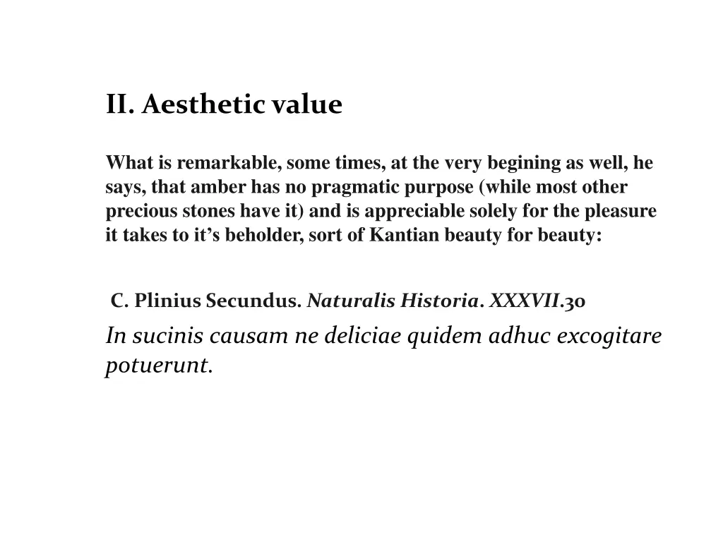 ii aesthetic value