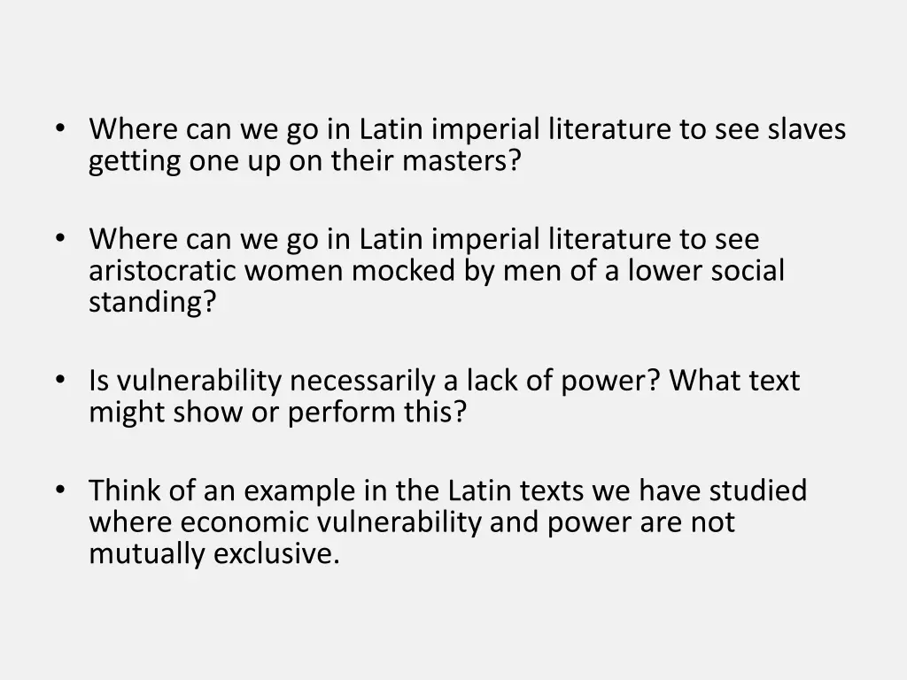 where can we go in latin imperial literature