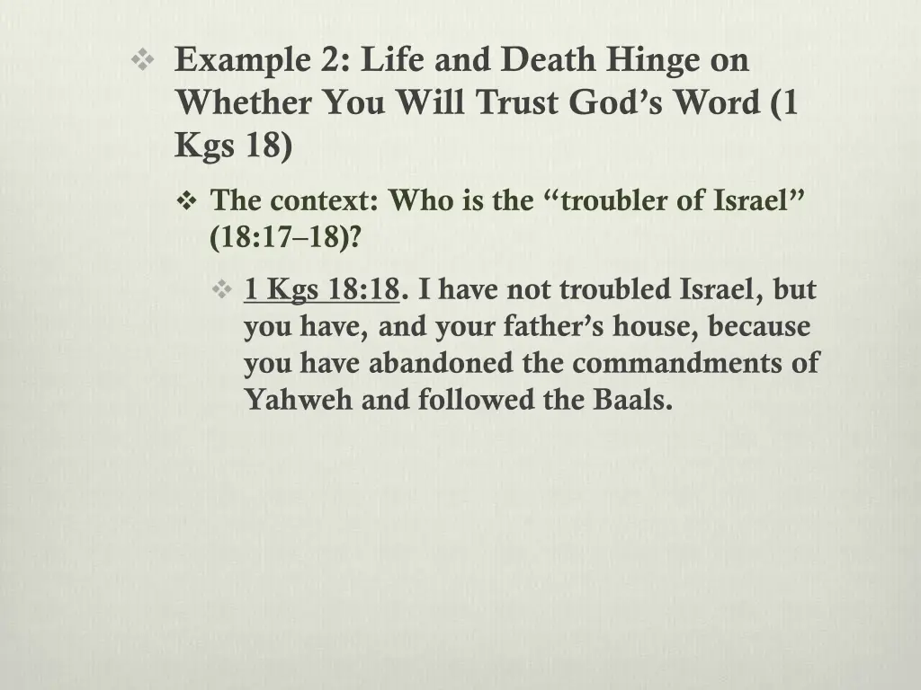 example 2 life and death hinge on whether