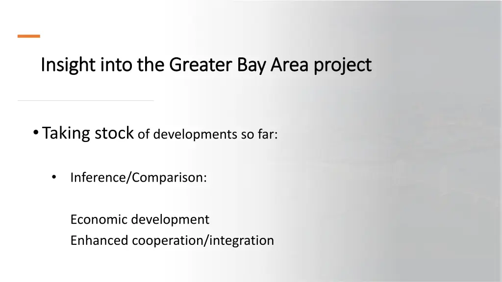 insight into the greater bay area project insight 11