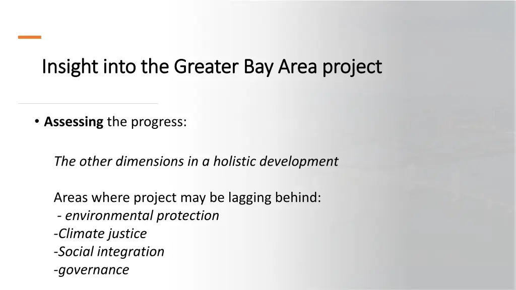 insight into the greater bay area project insight 17