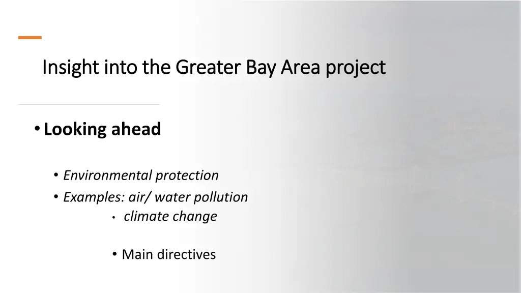 insight into the greater bay area project insight 21