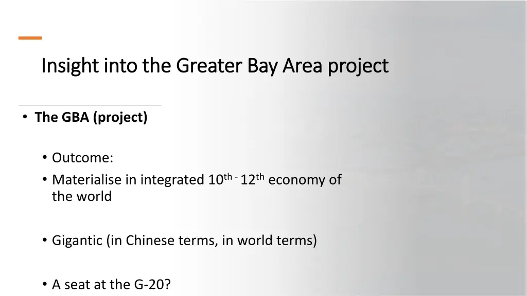 insight into the greater bay area project insight 3