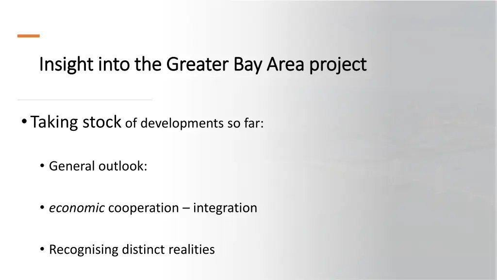 insight into the greater bay area project insight 4