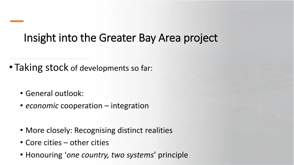 insight into the greater bay area project insight 5