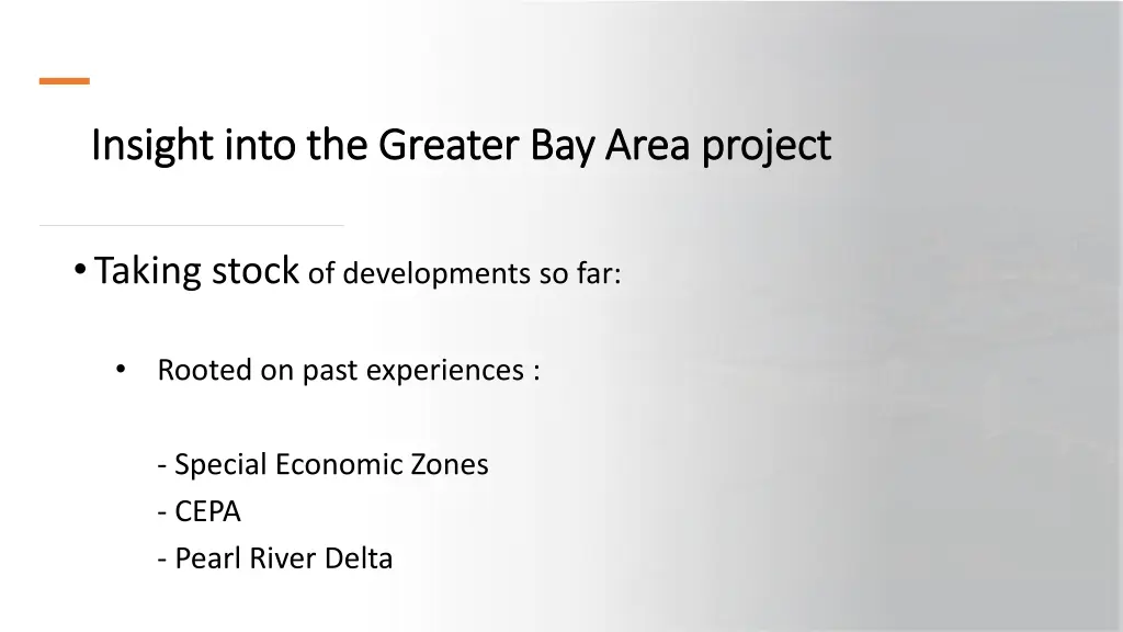 insight into the greater bay area project insight 8