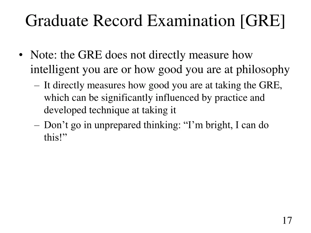 graduate record examination gre 1