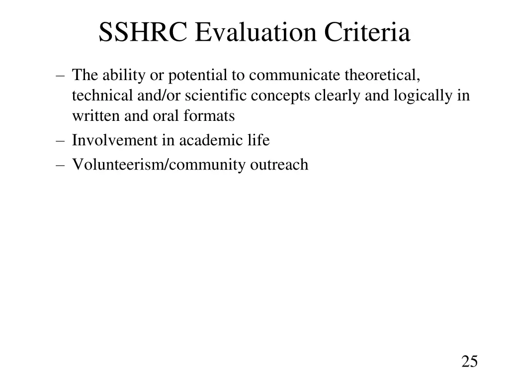 sshrc evaluation criteria 2