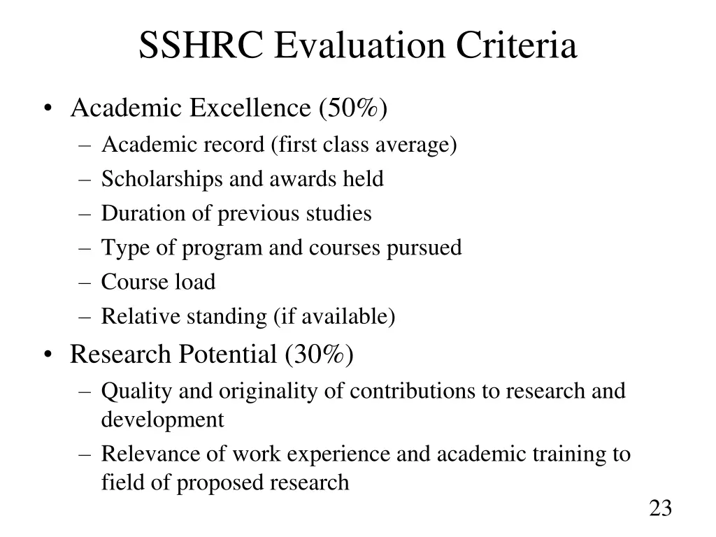 sshrc evaluation criteria