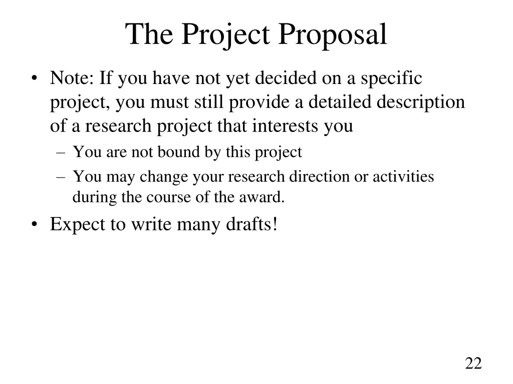 the project proposal 1