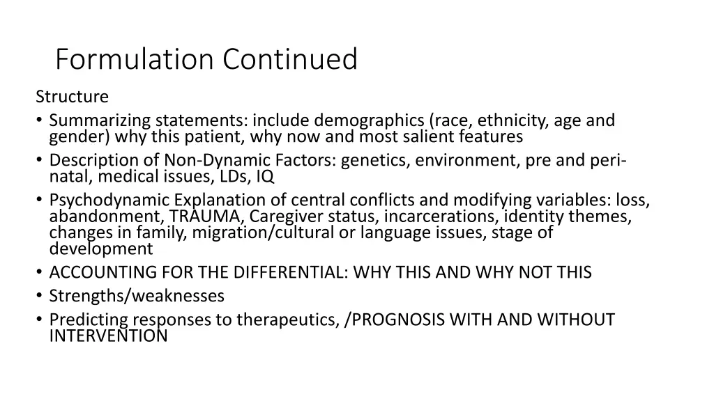 formulation continued 2