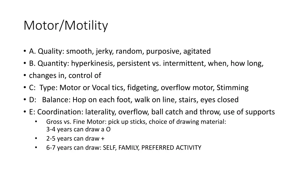 motor motility