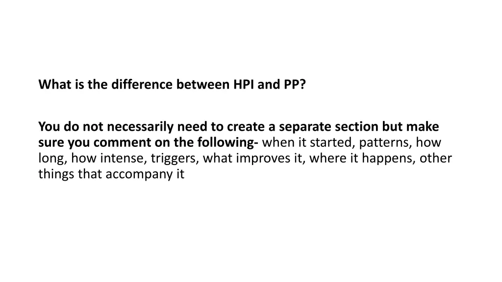 what is the difference between hpi and pp