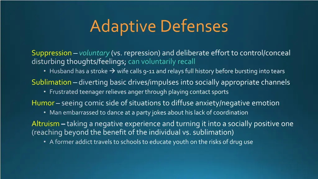 adaptive defenses