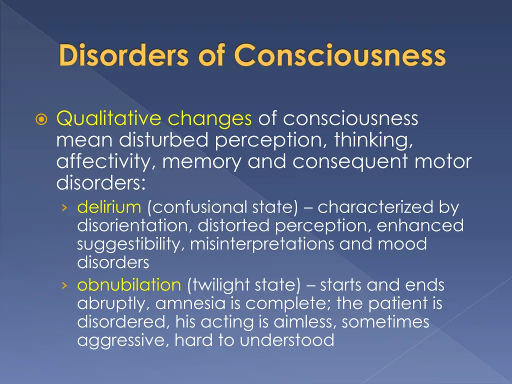 disorders of consciousness 2