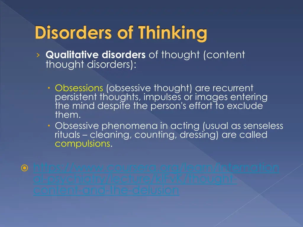 disorders of thinking 3