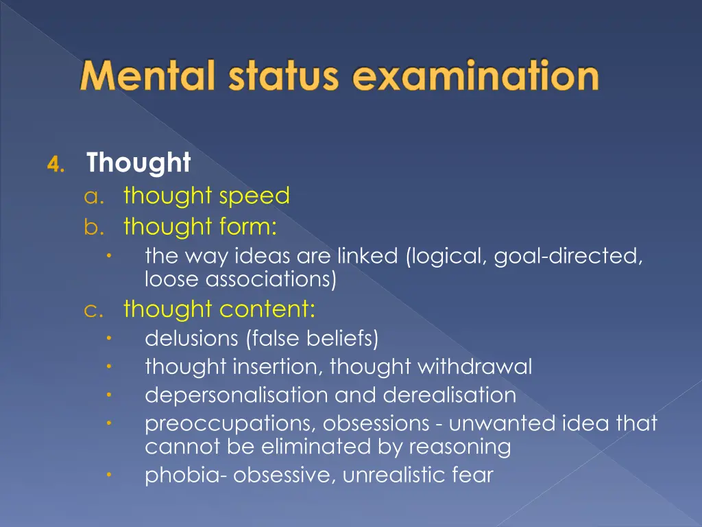 mental status examination 1