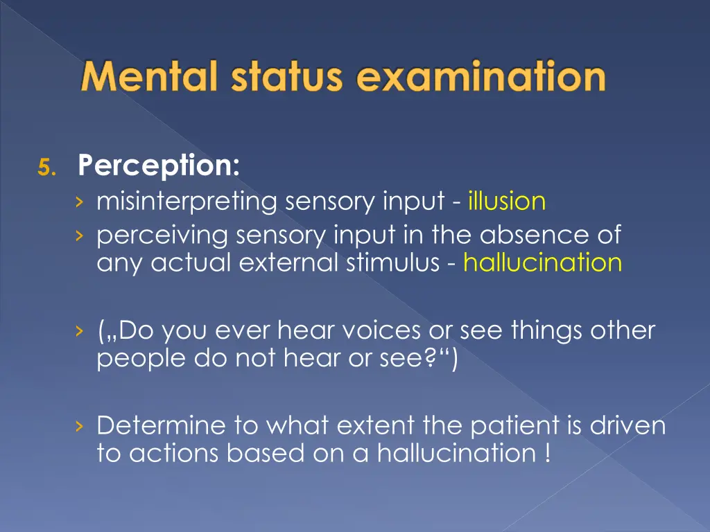 mental status examination 2