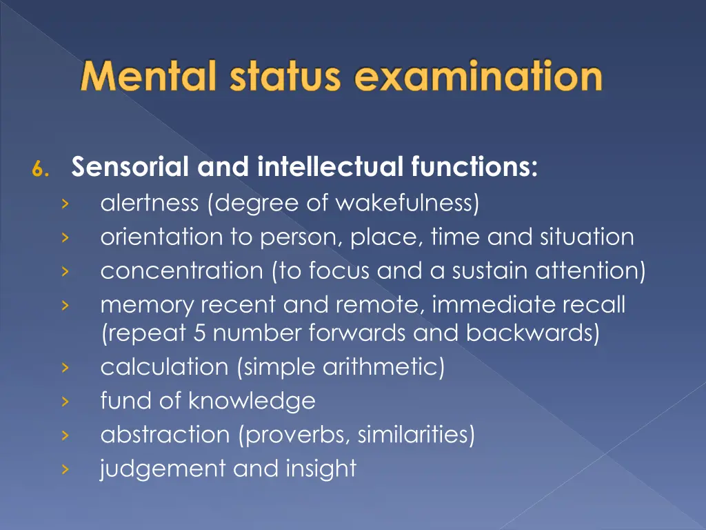 mental status examination 3