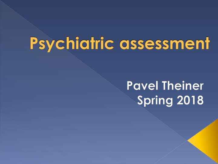 psychiatric assessment