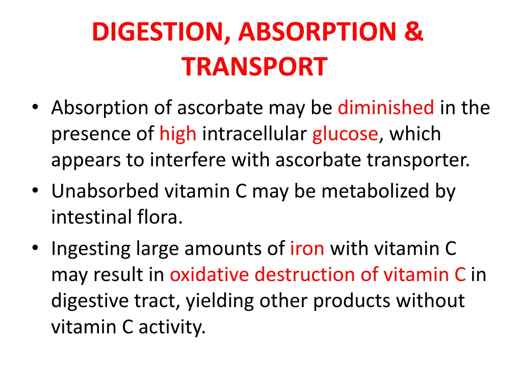 digestion absorption transport 3