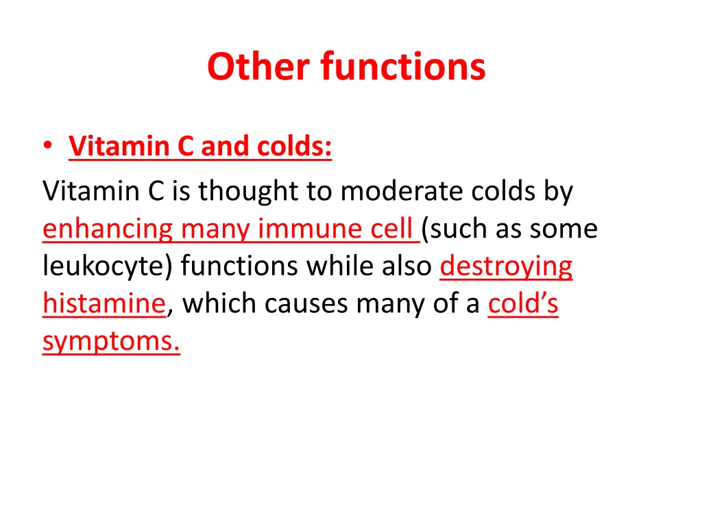 other functions