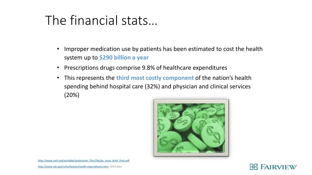 the financial stats