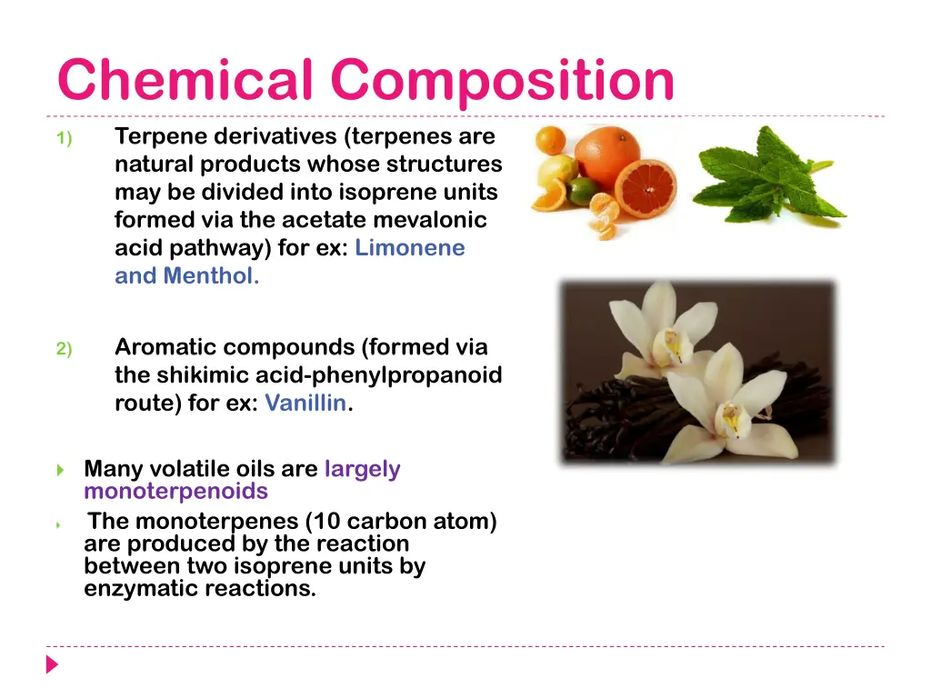 chemical composition terpene derivatives terpenes