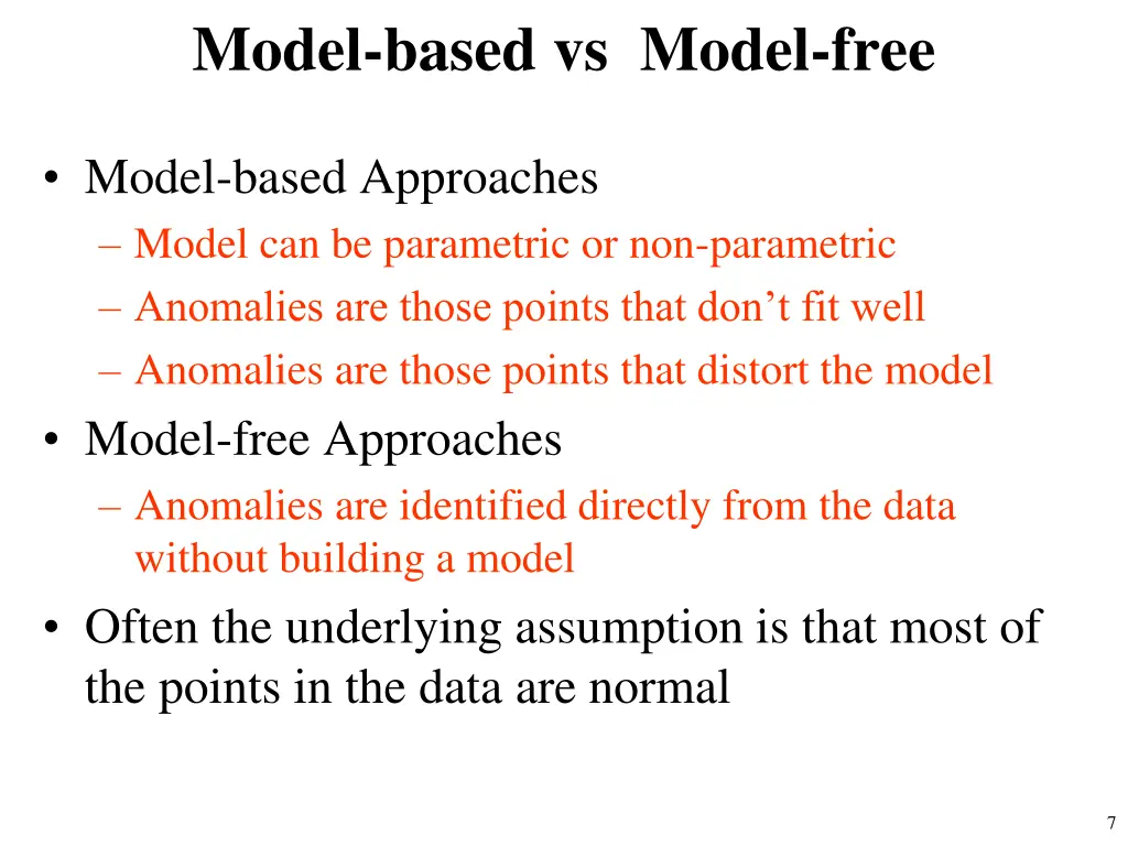 model based vs model free