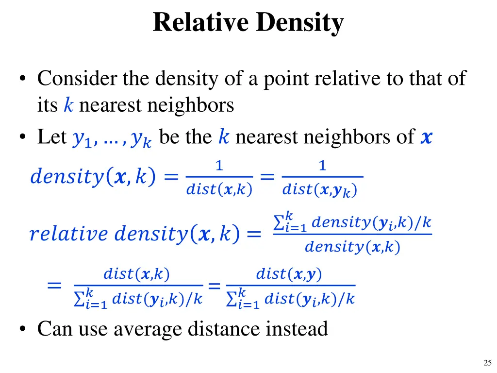 relative density