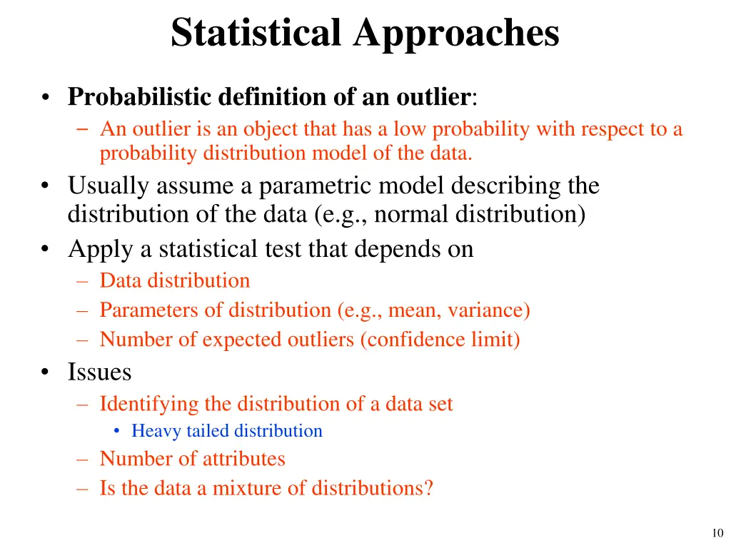 statistical approaches