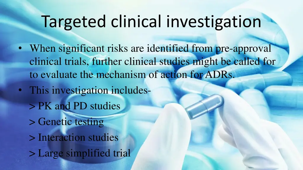 targeted clinical investigation 1