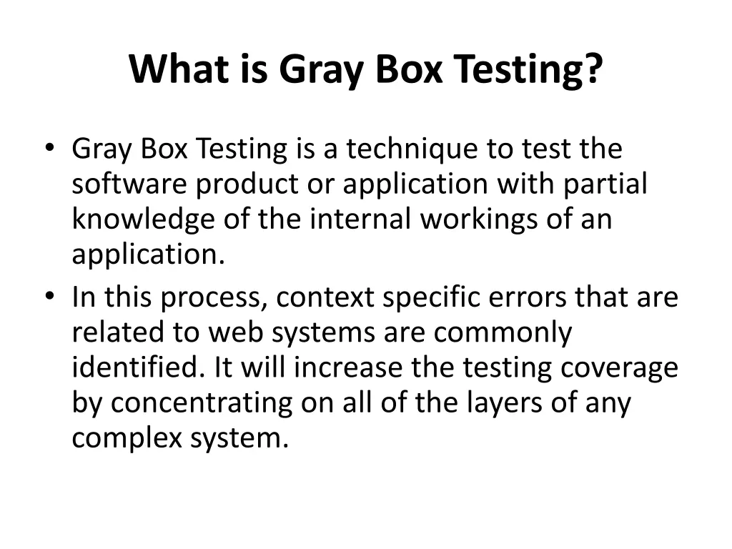 what is gray box testing