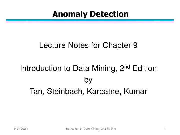 anomaly detection