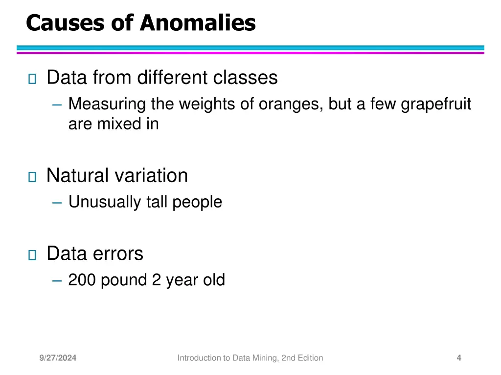 causes of anomalies