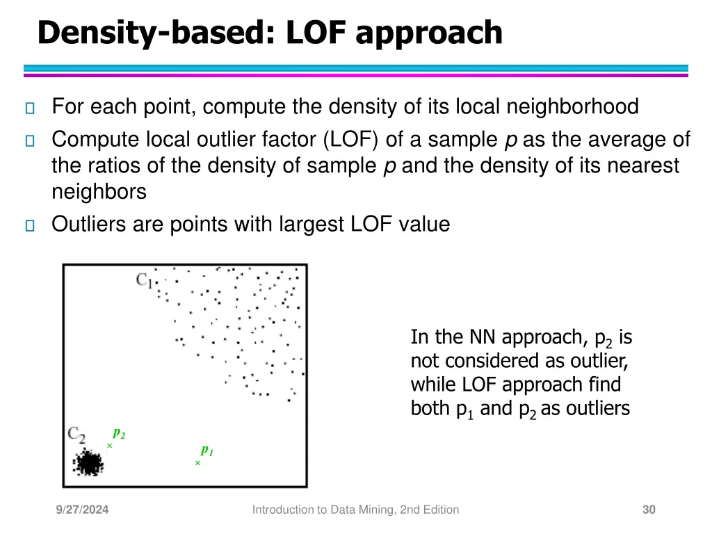 density based lof approach