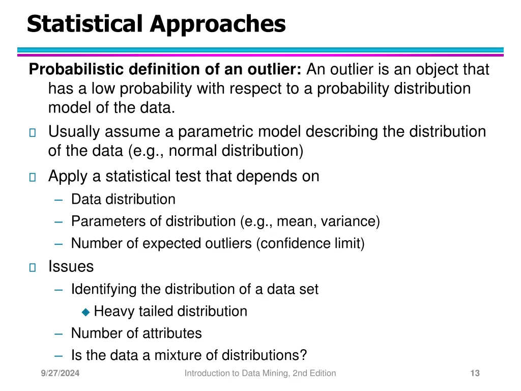 statistical approaches