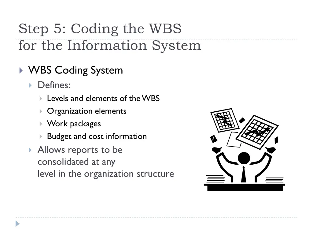 step 5 coding the wbs for the information system