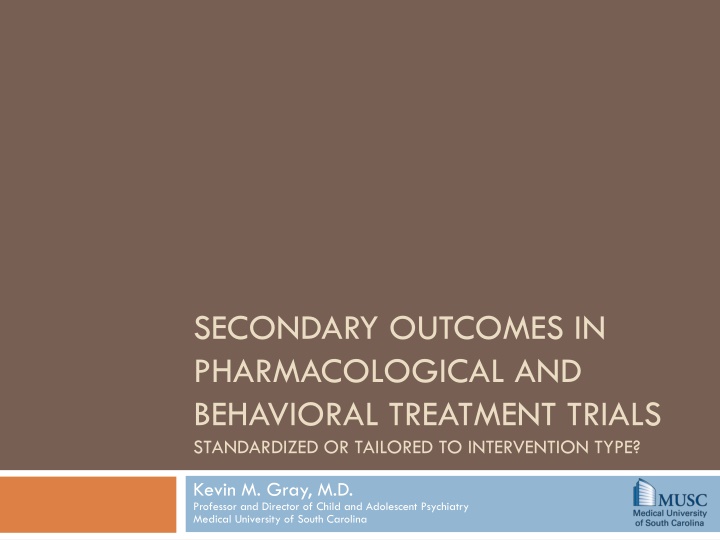 secondary outcomes in pharmacological