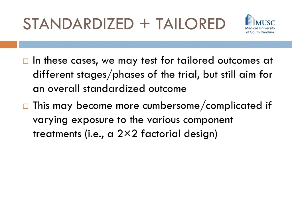 standardized tailored 3