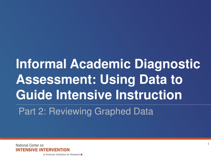 informal academic diagnostic assessment using