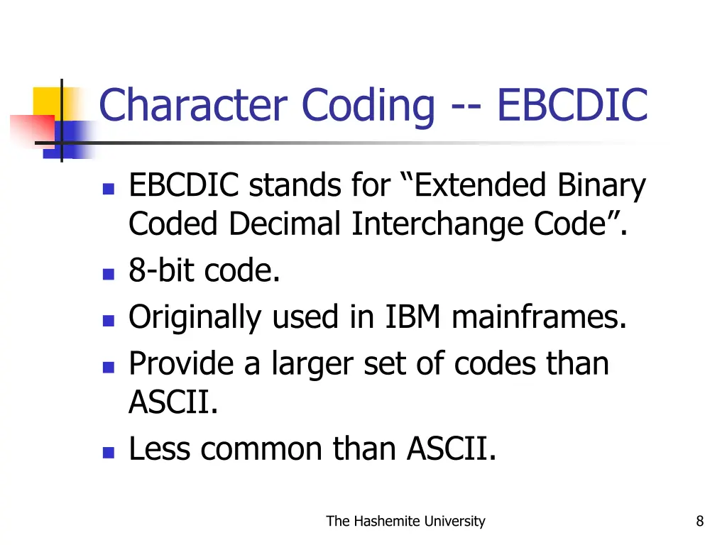 character coding ebcdic