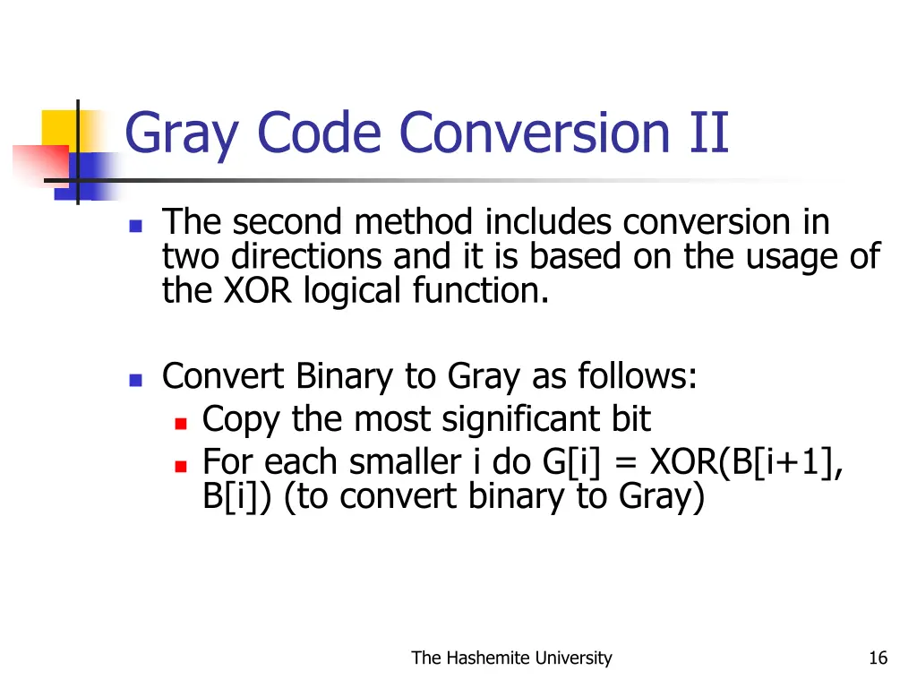 gray code conversion ii