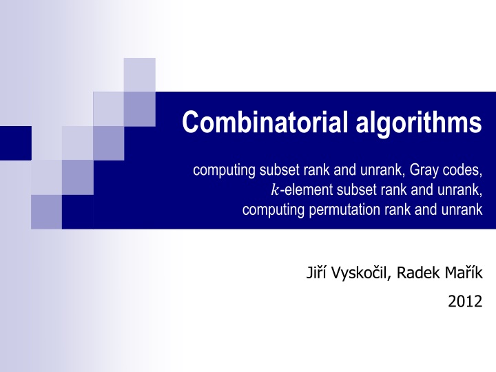 combinatorial algorithms