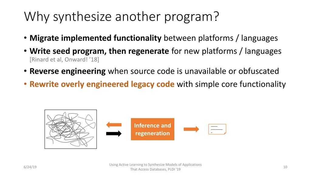 why synthesize another program 4